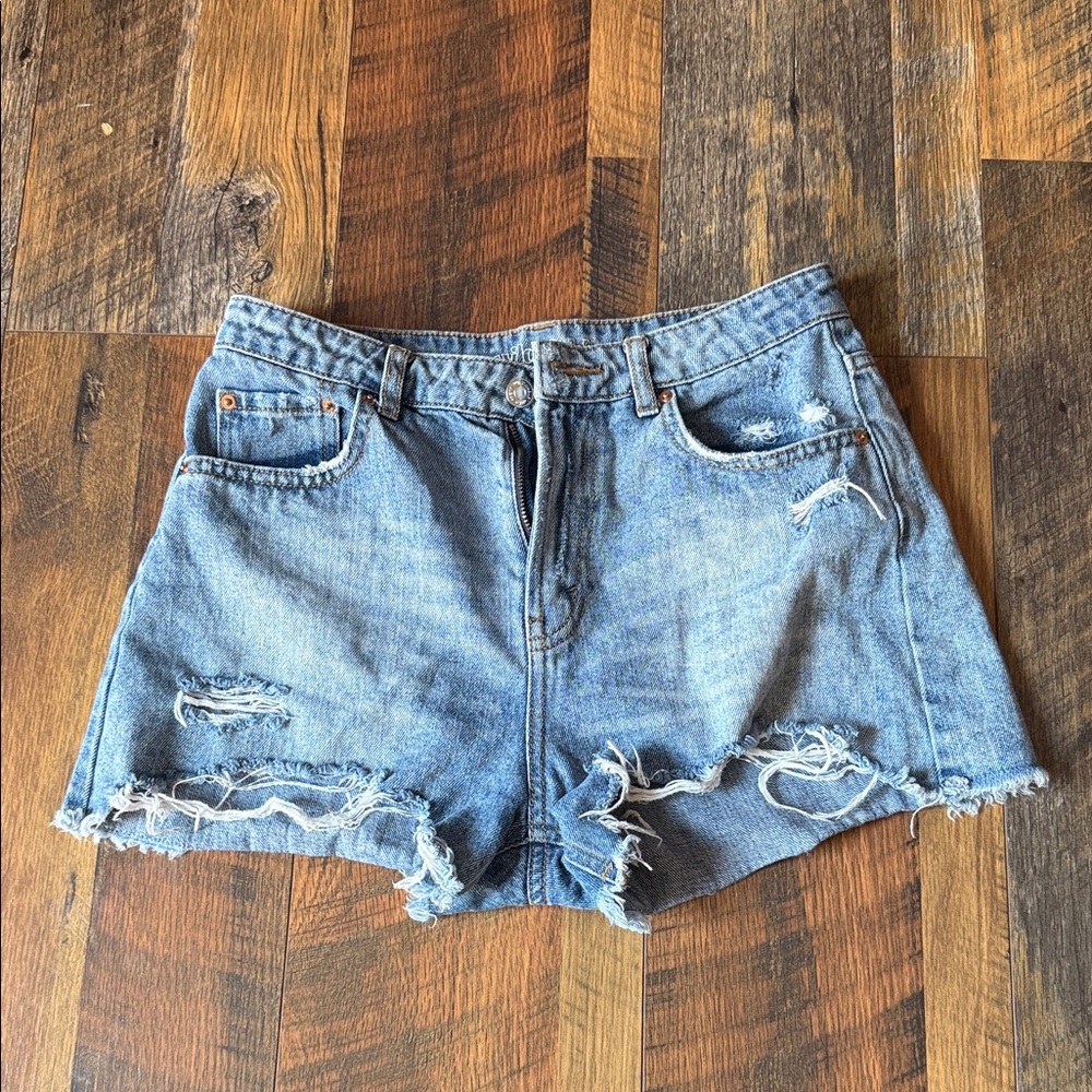 Wild Fable Blue Distressed Jean Shorts